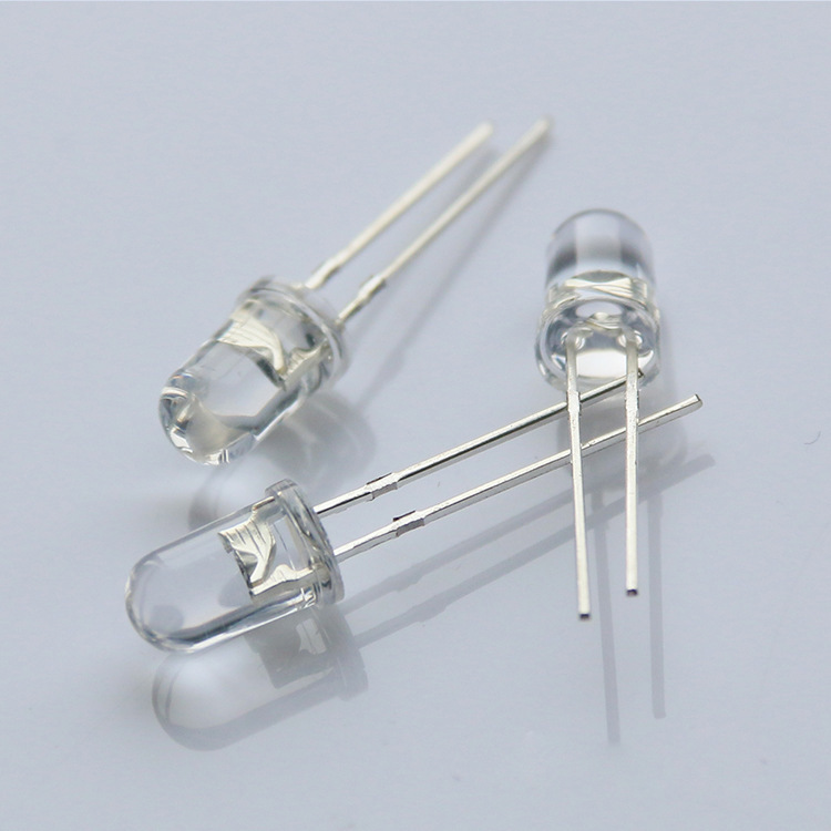 5mm Frosted Blue Mist White Diffuse Light 5mm Round Head Mist Blue Light Long Leg Led Light-Emitting Diode