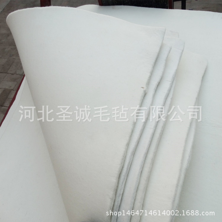 南宫毛毡厂批发细白羊毛毡抛光毛毡密封吸油羊毛毡制品
