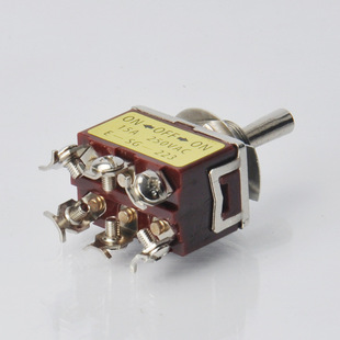 223 Six-pin Three-speed Hand Loosening Instant Pop-up Automatic Dual-resetting Pulling Shaking Head Swing Arm Toggle Switch