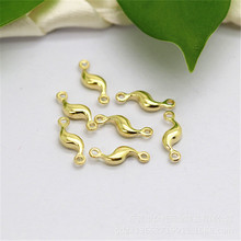 ��ӦDIY��Ʒ��� 5*12mm��ͭ����S�����Ӽ� ��׹���� 500��һ��