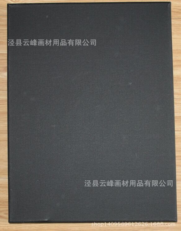 Suministro directo de fábrica material de pintura Marco de imagen de estilo europeo óleo pintura marco puro negro lienzo 280g puro algodón puro madera acrílico revestimiento