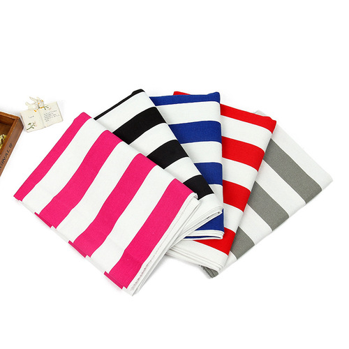 Striped print canvas, custom-dyed cotton canvas, curtain fabric, tablecloth, tablecloth material