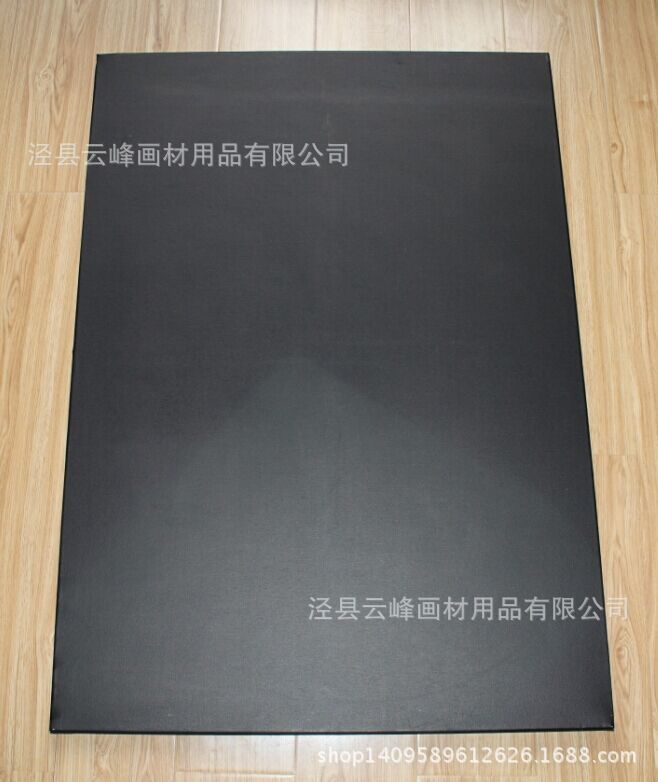 Suministro directo de fábrica material de pintura Marco de imagen de estilo europeo óleo pintura marco puro negro lienzo 280g puro algodón puro madera acrílico revestimiento