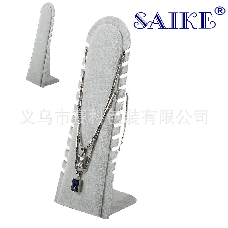 现货批发冰花绒项链展示架珠宝饰品展示架展示道具生产厂家