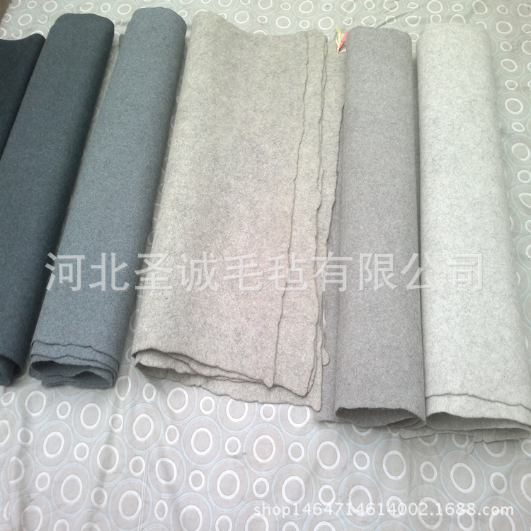 做鞋毛毡布 灰色做鞋羊毛毡 彩色做鞋毛毡 3mm花色毡