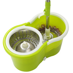 Manufacturer wholesale dual drive good god mop stainless steel rotating mop bucket household hand pressure free hand wash mop bucket mop