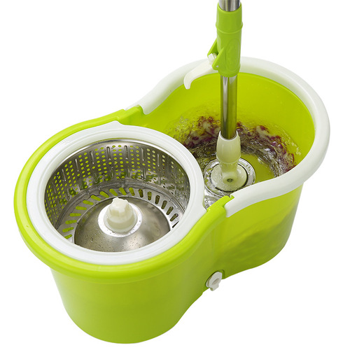 Manufacturer wholesale dual drive good god mop stainless steel rotating mop bucket household hand pressure free hand wash mop bucket mop