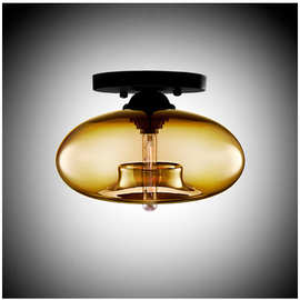 意大利艺术玻璃创意吸顶灯门厅玄关过道灯饰走廊阳台厨卫灯具