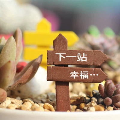 Moss micro-landscape jewelry (ornament-gardening refers to the direction of the signs) succulent plant ecological bottle DIY