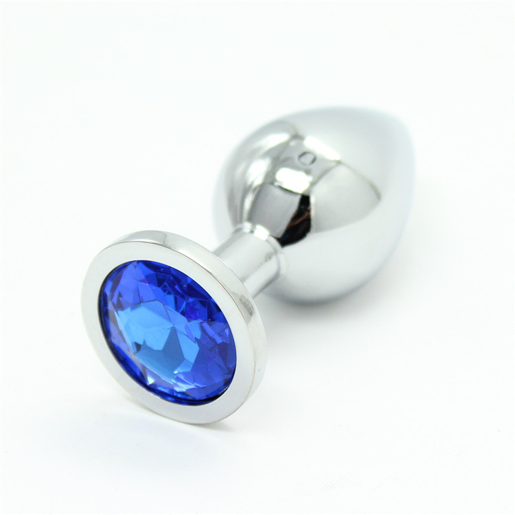 Gran metal anal plug color Diamante de acero inoxidable metal gema femenina sexy anal plug agravado productos para el cuidado de la salud
