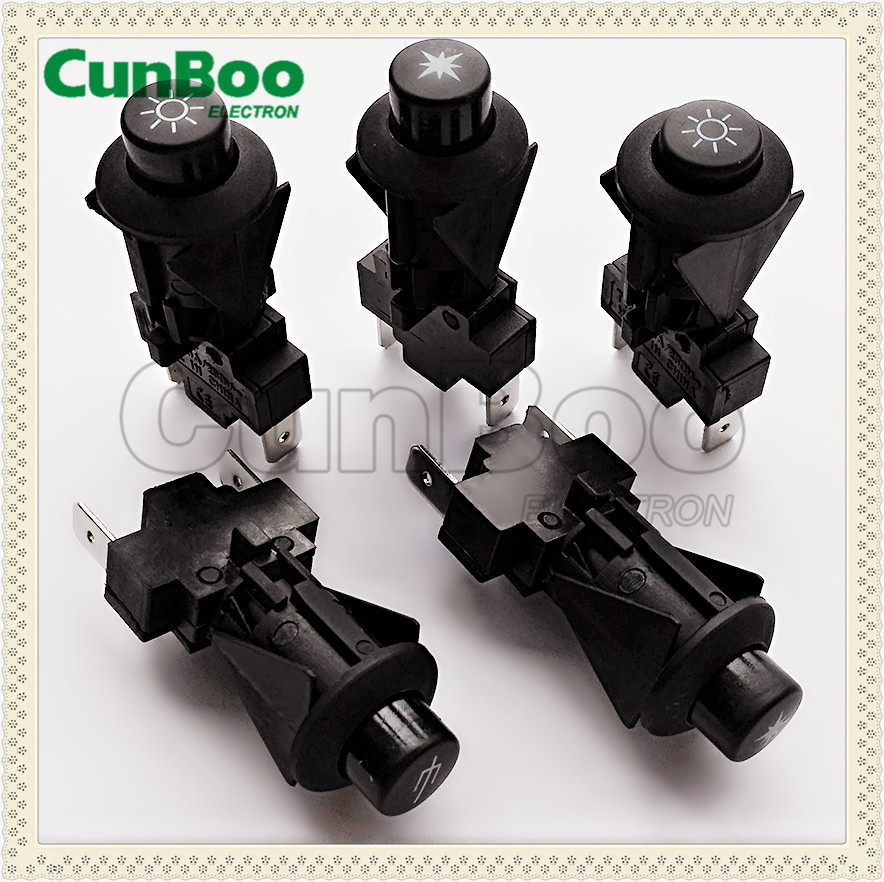 高档烤箱按键开关/咖啡机按钮开关/自锁无锁多功能按钮组合开关