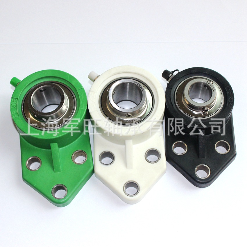 JWZC优质塑料轴承座UCFB206系列 不锈钢轴承耐腐蚀耐磨轴承座