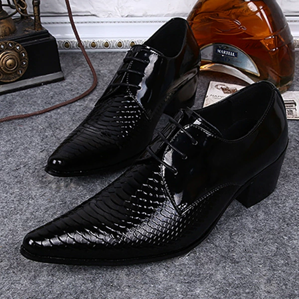 Летняя дышащая мужская деловая повседневная кожаная обувь, дышащая кожаная обувь с острым носком в стиле ретро, мужская обувь, увеличивающая рост, модная