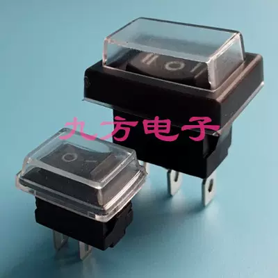 维诺尔供机床船形kcd1防水尘二档2脚大电流翘板式开关 船型开关