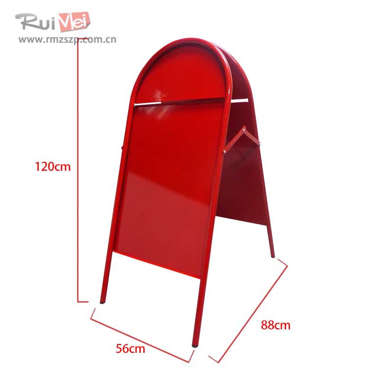 加工制作商场广告牌架落地A字型海报批示架宣传促销展示架