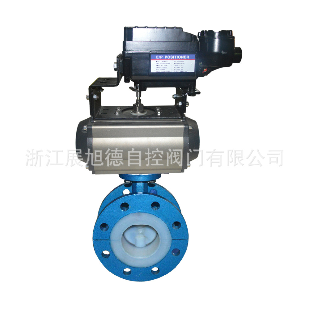 供应D641F46气动衬氟法兰蝶阀可选规格 材质 驱动方式 连接方式