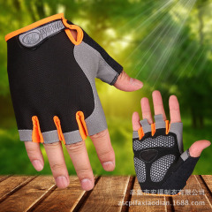 Cycling fitness gloves for men and women, dumbbell outdoor sports, climbing tactical sunshade mesh half-finger sunscreen gloves