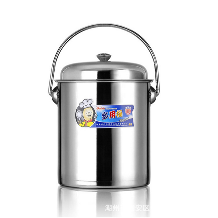 厂家直供 不锈钢多用茶水桶垃圾桶茶渣桶配盖茶池桶茶水收集桶