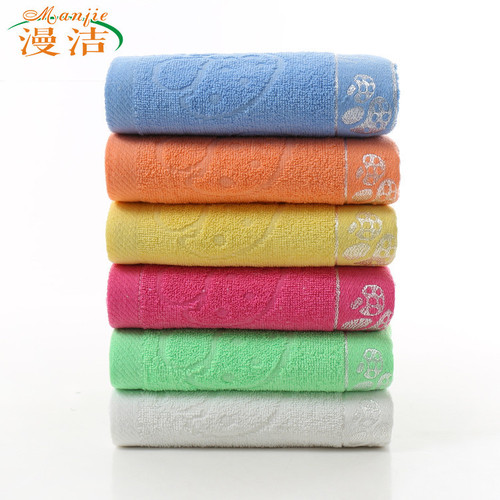 Plain Mushroom Jacquard Cotton Bath Towel Soft and Water-Absorbent Shop Super Gift Running Jianghu Street Stall Towel Wholesale