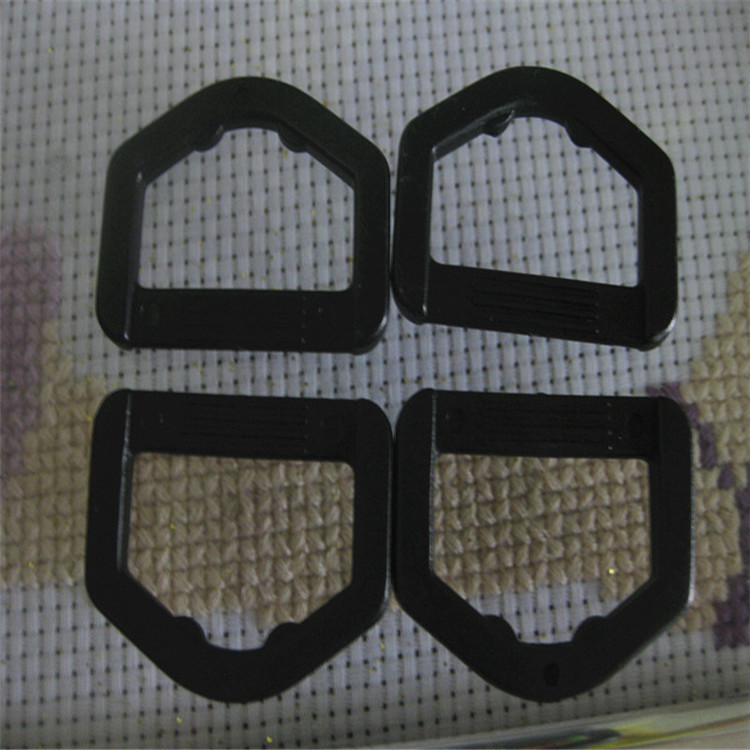 2.5公分塑料POM 防滑D字扣黑色D型扣调节箱包织带扣子服装卡扣