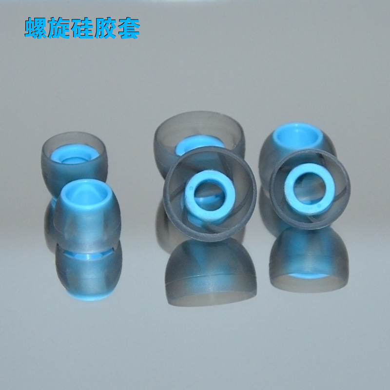 Wholesale QKZ in-ear earphone threaded silicone case large and medium small size in-ear silicone earplugs Wholesale QKZ in-ear earphone threaded silicone case large and medium small size in-ear silicone earplugs
