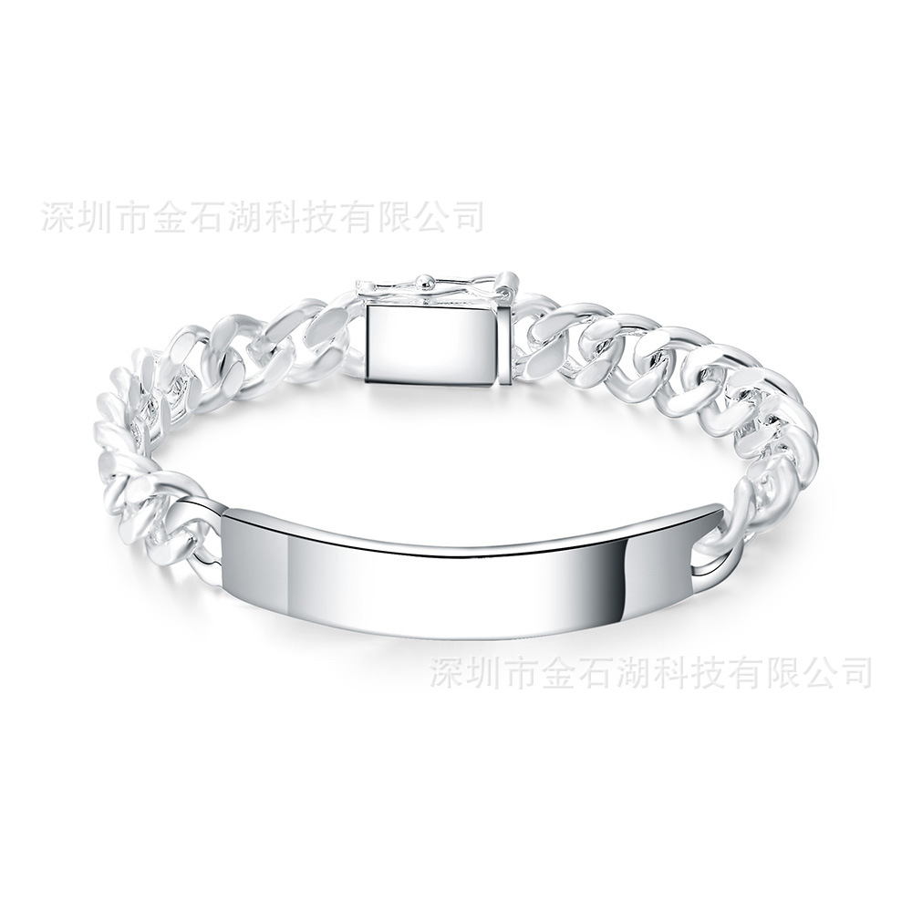 Jinshi lago europeo y americano joyería suministro al por mayor precio de fábrica joyería de plata Comercio exterior popular moda exquisita 10m pulsera de piel de vaca