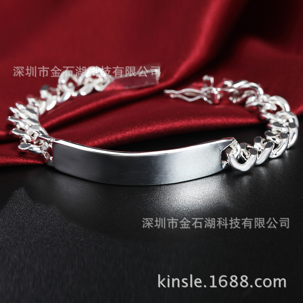 Jinshi lago europeo y americano joyería suministro al por mayor precio de fábrica joyería de plata Comercio exterior popular moda exquisita 10m pulsera de piel de vaca