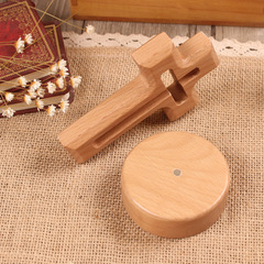 Solid wood ornaments wooden Amazon cross wooden ornaments Valentine's Day wooden crafts carving diy