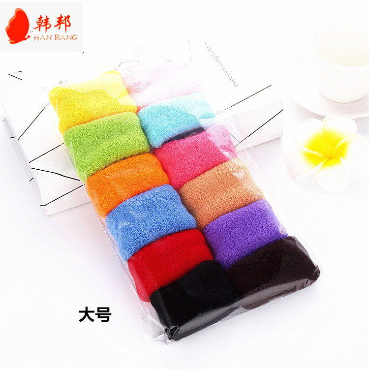 Korean version of hair accessories large candy-colored towel ring hair ring seamless hair rope 2 yuan store supply Yiwu jewelry