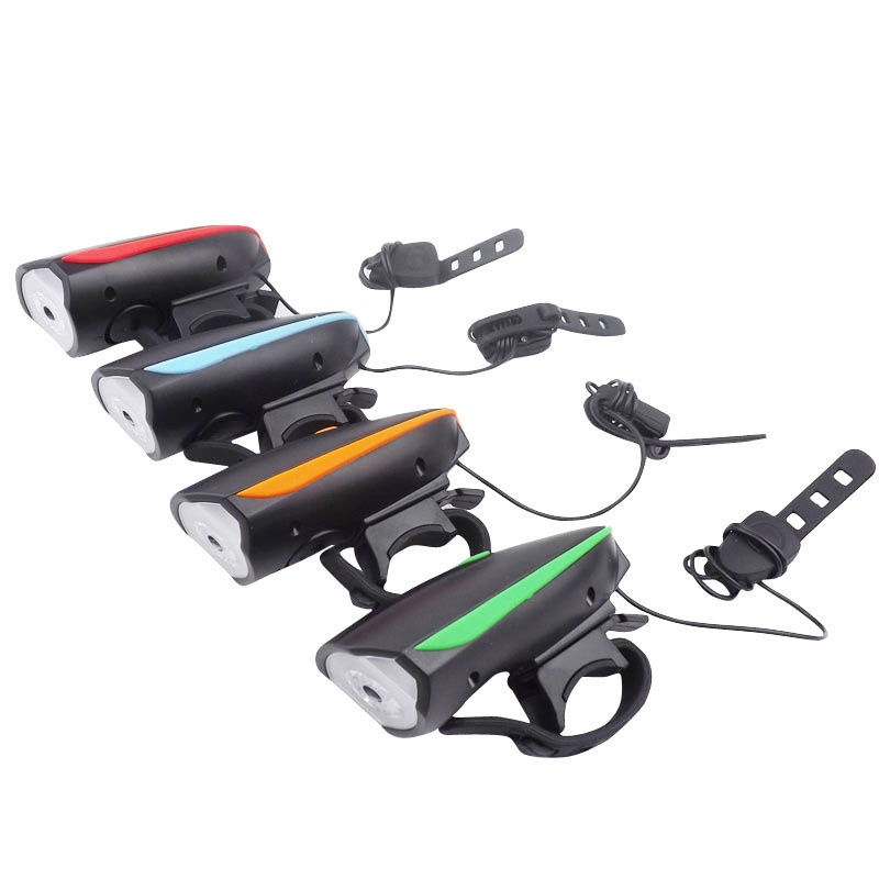 7588 bicycle light headlight horn light mountain bicycle electronic horn bell USB charging horn headlight