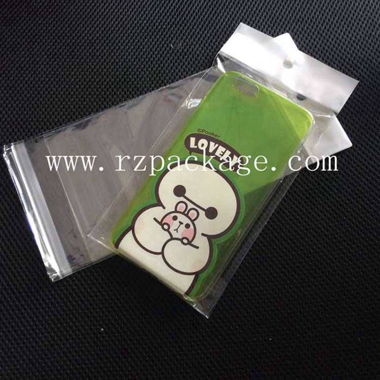 OPP卡头袋/自粘袋/自封袋/不干胶包装袋/手机配件袋10*20+3