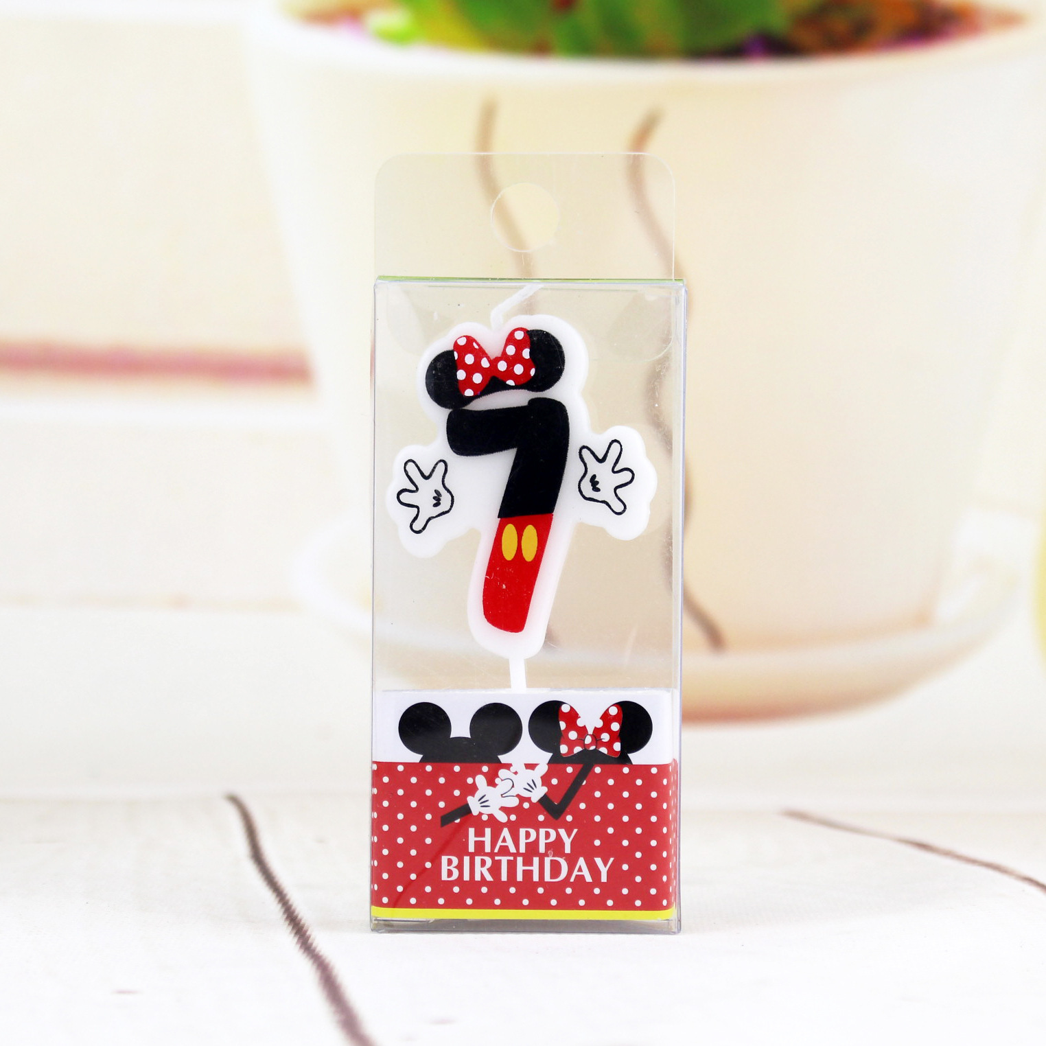 Dibujos animados Digital vela niños felices Heini libre de humo años creativo 0-9 digital vela de la torta