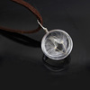 Fashionable glossy pendant, crystal, starry sky, necklace, Korean style, with gem, four-leaf clover, Birthday gift