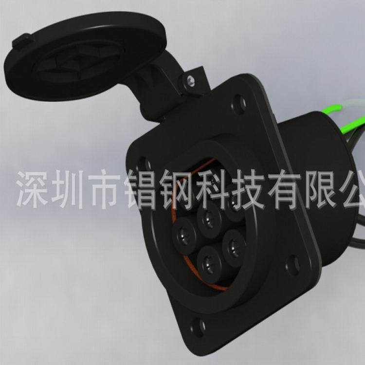 Portable 16A AC Charging Gun with Control Box for Home Use