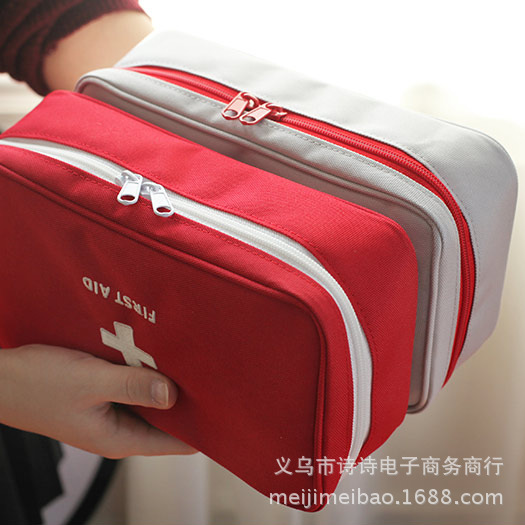 Bolsa médica portátil de viaje Ningduo Korea, botiquín de primeros auxilios, bolsa de almacenamiento de artículos diversos, tipo portátil grande