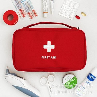 Bolsa médica portátil de viaje Ningduo Korea, botiquín de primeros auxilios, bolsa de almacenamiento de artículos diversos, tipo portátil grande