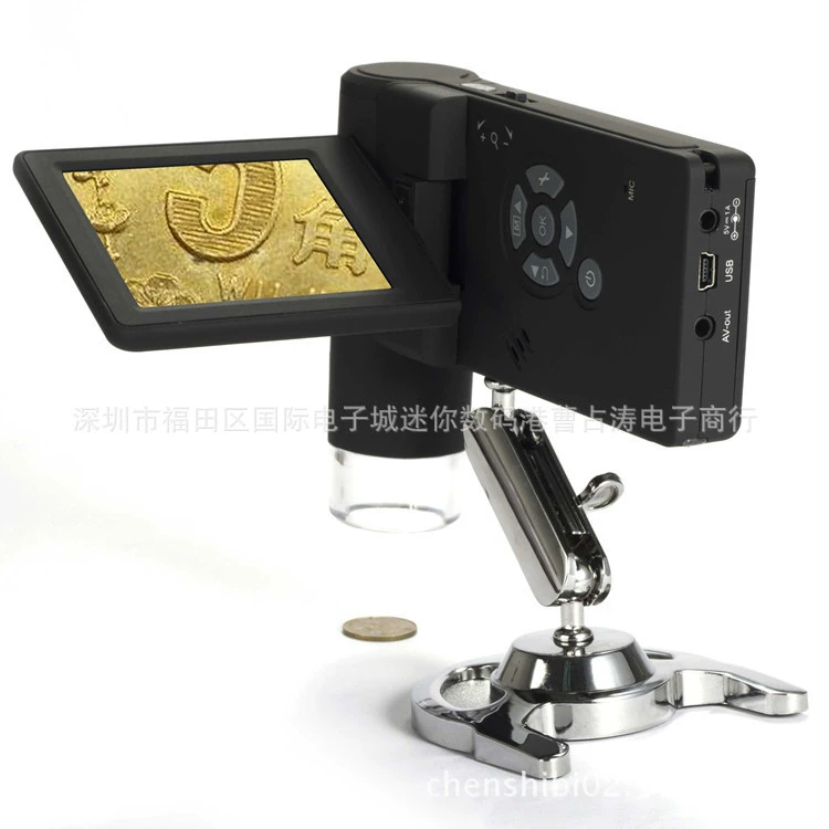 Портативный микроскоп ХД электронный с системой Яблока поддержки выхода микроскопа УСБ/АВ экрана цифровой