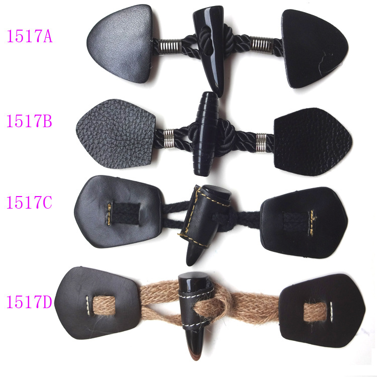 厂家供应皮革对扣风衣扣大衣纽扣皮草袢针织衫搭扣裘皮门襟扣