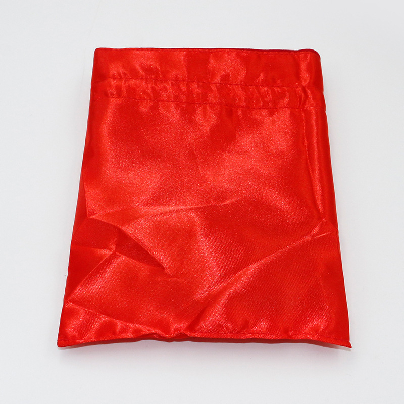 Bolsa de tela con fondo redondo, bolsa de terciopelo de doble capa con cordón, bolsa pequeña para guardar joyas, logotipo impreso, bolsa de vino de terciopelo de alta gama. image 4