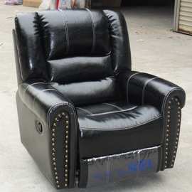 未已来品牌古典沙发手动功能沙发美式真皮沙发单人电动按摩沙发椅