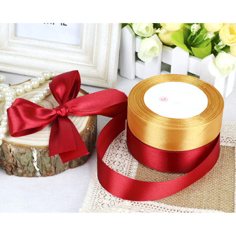 Caja de regalo del todo partido 2,5 cm cinta decoración de la boda silla espalda regalo embalaje cinta al por mayor