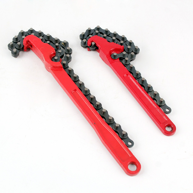 Fabricantes de suministro de reparación de la máquina llave 8-12 pulgadas máquina de aceite elemento filtrante esposas cadena cinturón filtro llave