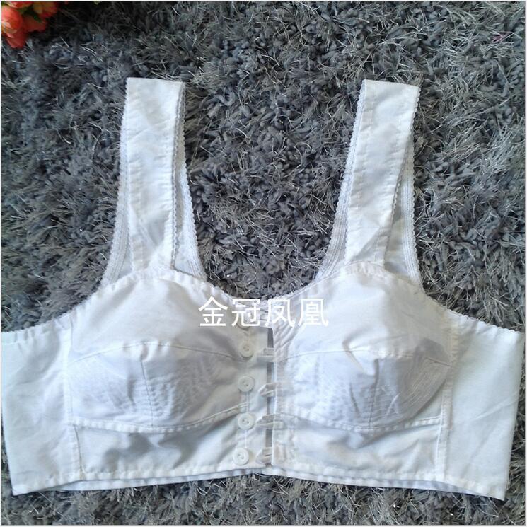 Middle-aged and elderly underwear wholesale factory wholesale without steel ring enlarged front buckle waistcoat type middle-aged and elderly underwear bra