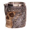 Cross -border 3D Skeleton Knight Mark Cup creative stainless steel resin niche ghost office drinking water cup gift