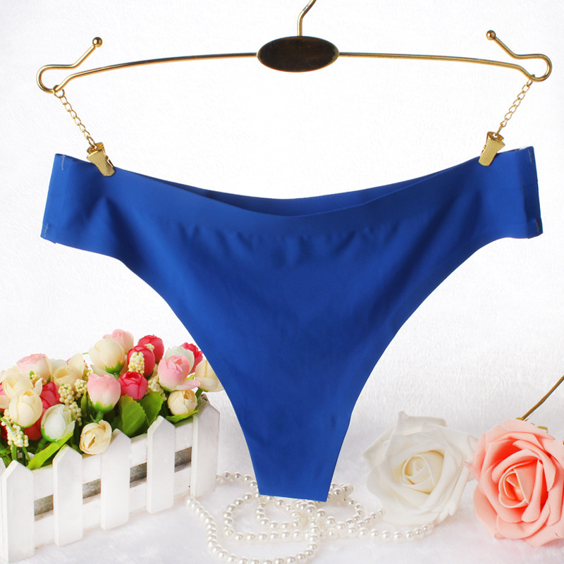 Foreign trade export women's underwear one-piece seamless low waist sexy women's thong T pants cotton crotch factory wholesale