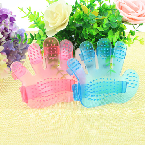 Wholesale Five Finger Shaped Pet Bathing Brush Dog Cleaning Brush Palm Massage Brush Dog Hair Brush Cleaning Supplies