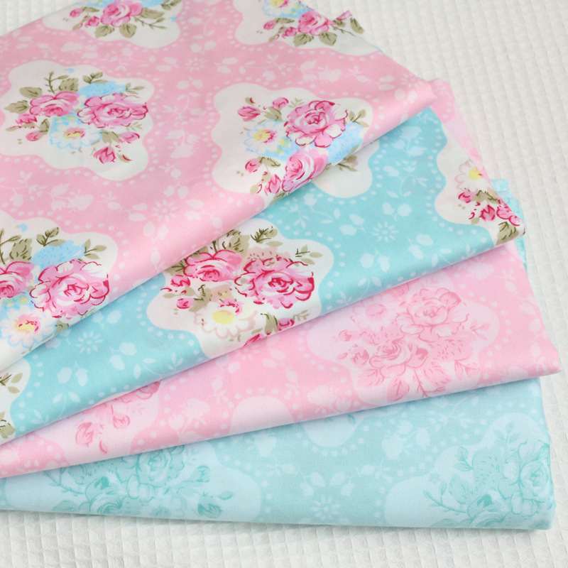 全棉印花被套床单布料1.6米宽 韩版田园纯棉斜纹面料 批发供应