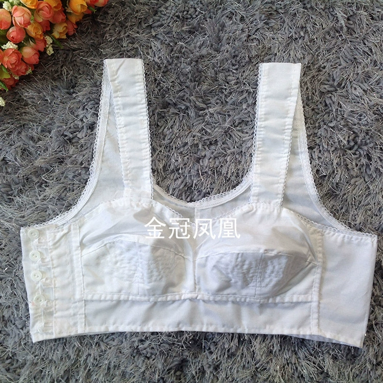 Тонкий хлопковый бюстгальтер на весну и лето с застежкой спереди, нижнее белье для женщин среднего и старшего возраста с широкими бретелями, бюстгальтер в стиле майки.