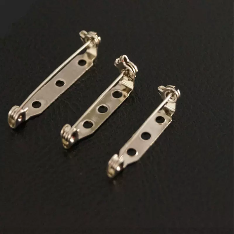 DIY饰品胸针配件带锁头安全别针保险针复古别针布艺胸花徽章用