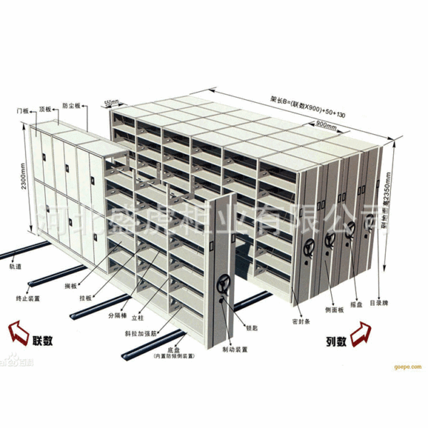 Hand -shaped large -capacity dense cabinet financial documents…